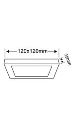 Plafoniera LED a Tonalità Variabile 12x12 cm 6W - immagine 2