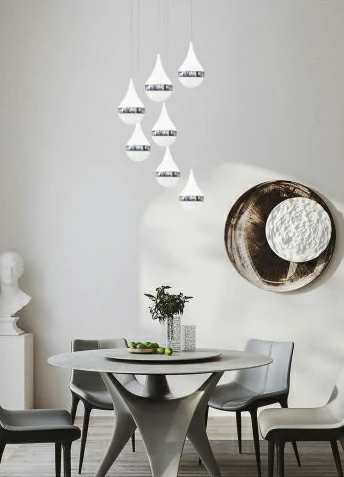 Lampadario LED Luce Fredda 140x12 cm 80W Mod.040