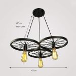 Lampadario 3 Attacchi E27 59x120 cm Mod.076 - immagine 4