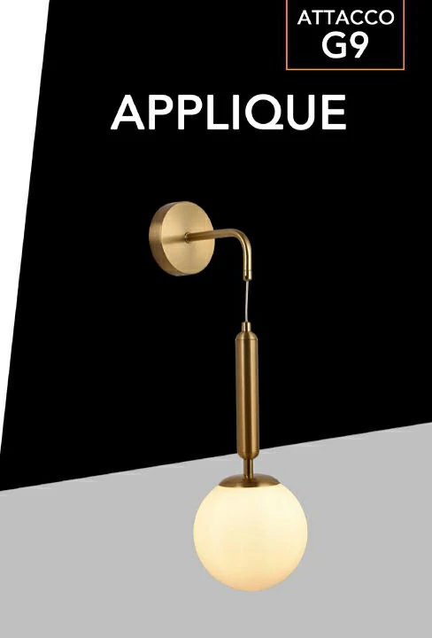 Applique Attacco G9 15x36x85 cm Mod.030