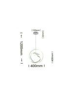 Lampadario LED Luce Naturale 40x40 cm 53W Mod.046 - immagine 2