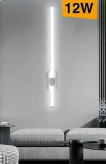 Applique LED Luce Calda, Naturale o Fredda 6x76,5 cm 12W Mod.090