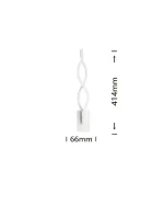Applique LED Luce Calda o Naturale 6,6x41,4 cm Mod.035 - immagine 3