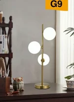 lampada da tavolo con 3 attacchi g9