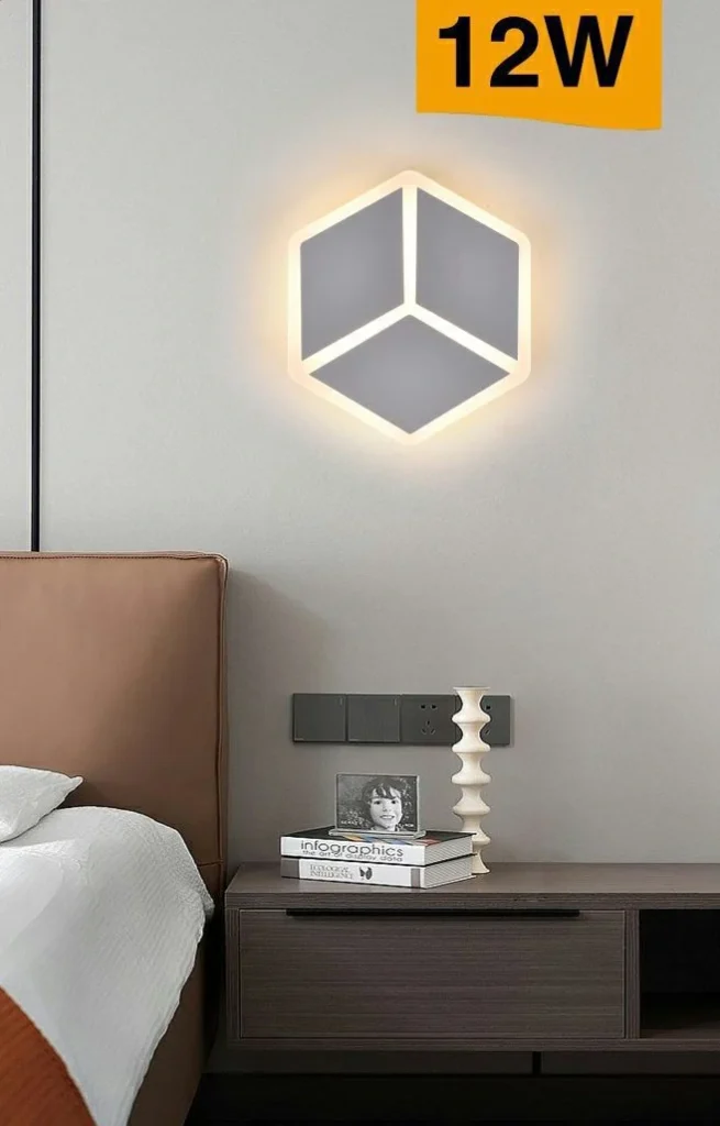 Applique LED 3 Tonalità di Luce 21x23,5 cm 12W Mod.067