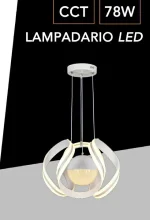 Lampadario LED Luce Variabile 44x34 cm 78W Mod.099