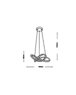 Lampadario LED Tonalità Variabile 50x16 cm 60W Mod.095 - immagine 2