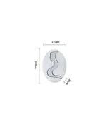Applique LED 3 Modalità di Colore 22x30x4 cm 7W Mod.077 - immagine 2