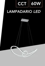 Lampadario LED Luce Variabile 66x22 cm 38W Mod.103