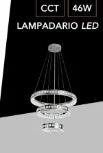 Lampadario LED Tonalità Variabile Diam. 55 cm 46W Mod.124