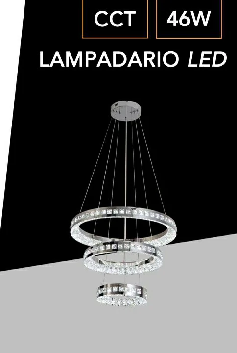 dkjnvjdf Lampadario LED Tonalità Variabile Diam. 55 cm 46W Mod.124