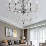 Lampadario 6 Attacchi E14 65x65 cm Mod.132