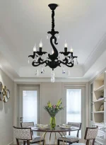 Lampadario 5 Attacchi E14 60x60 cm Mod.130