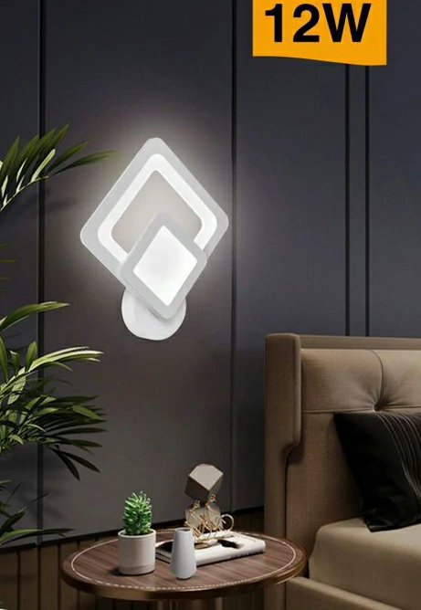 Applique LED 3 Tonalità di Luce 26x30 cm 12W Mod.073