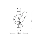 Applique Attacco E27 16x26 cm Mod.095 - immagine 3