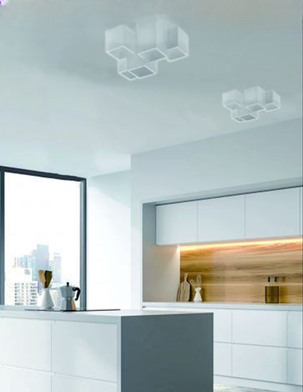 fad-bfa-Photoroom Lampadario 5 Attacchi GU10 33x24x15 cm Mod.016