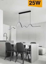 Lampadario LED Luce Fredda 120x12 cm 25W Mod.060