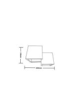 Applique in Gesso 2 Attacchi G9 15x20 cm Mod.013 - immagine 2