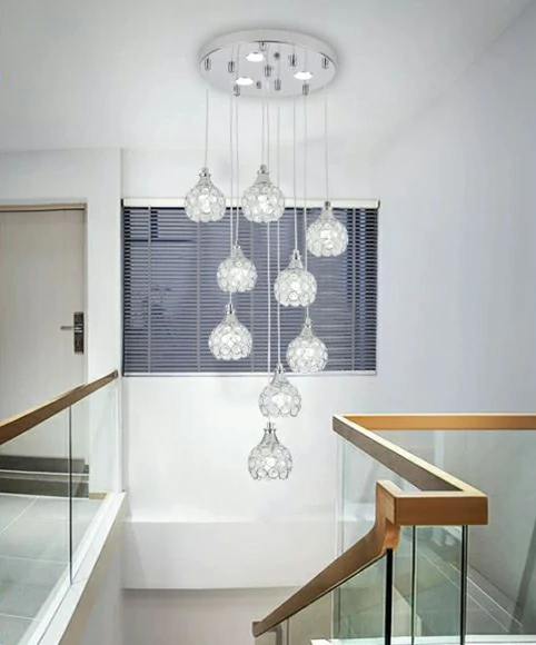 Lampadario LED Luce Fredda 30x80 cm 39W Mod.070