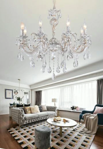 Lampadario 6 Attacchi E14 68x68 cm Mod.127