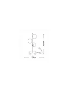 Lampa da Tavolo con 3 Attacchi G9 15x61 cm Mod.001 - immagine 2