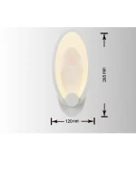 Applique LED Luce Calda 12x26,5 cm 9W Mod.043 - immagine 2
