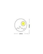 Applique LED 3 Temperature di Colore Diam. 230 cm 16W Mod.091 - immagine 3