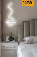 Applique LED 3 Tonalità di Luce 15x37 cm 12W Mod.072