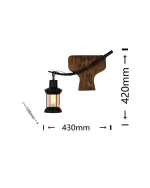 Applique Attacco E27 43x42cm Mod.058 - immagine 5