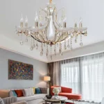 Lampadario 8 Attacchi E14 72x72 cm Mod.136