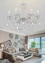 Lampadario 4 Attacchi E14 66x62 cm Mod.126