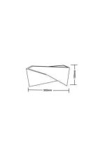 Applique in Gesso 2 Attacchi G9 30x10,5 cm Mod.012 - immagine 2