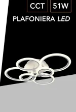 Lampadario LED Luce Variabile 79x57 cm 51W Mod.103