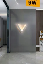 Applique LED 3 Modalità di Colore 28,5x21,5 cm 9W Mod.083