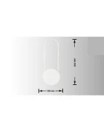 Applique LED Luce Calda 18x50 cm 14W Mod.042 - immagine 2