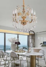 Lampadario 5 Attacchi E14 56x56 cm Mod.128