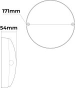 Applique LED Luce Fredda Diam. 17,1x5,4 cm 18W Mod.WLG02 - immagine 4