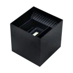 Applique LED da Esterno 12x12x12 cm 22W Nero Mod.124 - immagine 2