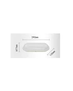Applique LED da Esterno Luce Calda, Fredda o Naturale 29x7,7x13,5 cm 18W Mod.105 - immagine 2