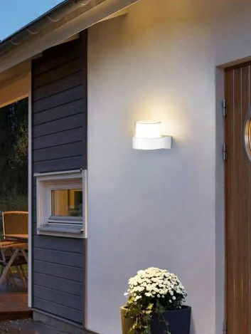 Applique LED da Esterno Luce Calda 9,4x8x10,5 cm Bianco Mod.109