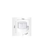 Applique LED da Esterno Luce Calda 9,4x8x10,5 cm Bianco Mod.109 - immagine 2