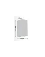 Applique da Esterno 2 Attacchi GU10 15x8x6,8 cm Mod.108 - immagine 4