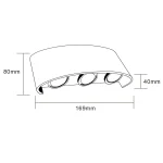 Applique LED Luce Variabile 16,9x8x4 cm 16W Mod.ES68-BG3C - immagine 5