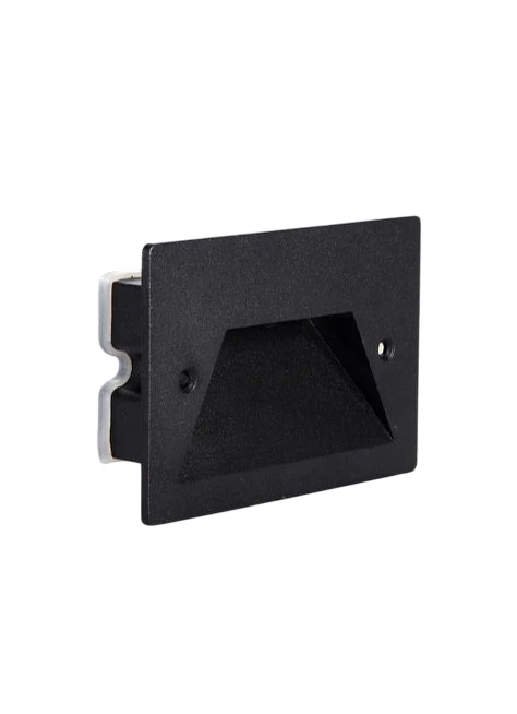 Applique LED Luce Calda, Fredda o Naturale 11x5x8x3,4 cm Nero 3W Mod.104