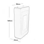 Applique LED Segnapassi 16x9x3,5 cm 12W Nero Mod.114 - immagine 4