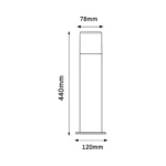 Lampada da Giardino Attacco E27 44x7,8x12 cm Mod. 529PA - immagine 3
