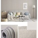 Carta da Parati Effetto Lino 65×300 cm Grigio